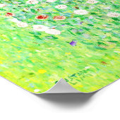 Gustav Klimt, Rose unter den Bäumen Poster (Ecke)