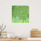 Gustav Klimt, Rose unter den Bäumen Poster (Küche)