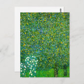 Gustav Klimt Rose unter der Birnbaum-Postkarte Postkarte (Vorne/Hinten)