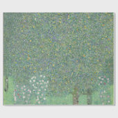 Gustav Klimt Rosebüsche unter der BaumgalerieHD Geschenkpapier (Flach)