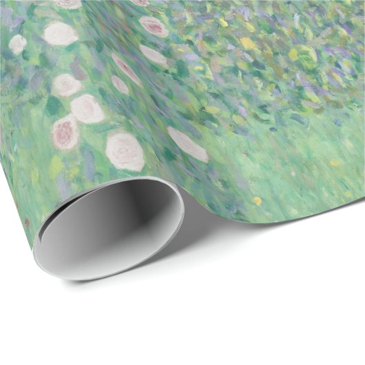 Gustav Klimt Rosebüsche unter der BaumgalerieHD Geschenkpapier (Rolleneckpunkt)