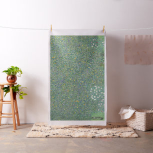Gustav Klimt Rosebüsche unter der BaumgalerieHD Stoff