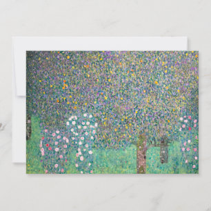 Gustav Klimt - Rosen unter Bäumen Einladung