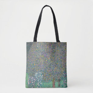 Gustav Klimt - Rosen unter Bäumen Tasche