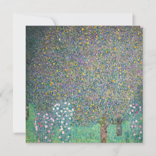 Gustav Klimt - Rosen unter den Bäumen Einladung