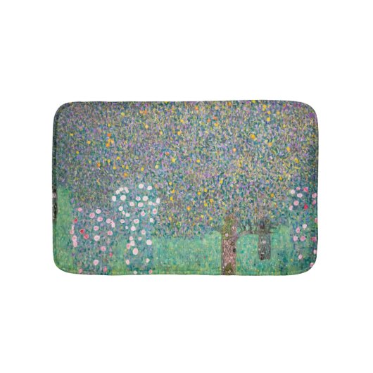 Gustav Klimt - Rosenbüsche unter den Bäumen Badematte (Vorderseite)