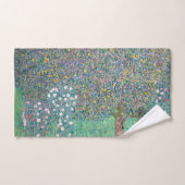 Gustav Klimt - Rosenbüsche unter den Bäumen Badhandtuch Set (Handtuch)