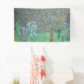 Gustav Klimt - Rosenbüsche unter den Bäumen Banner (Insitu)