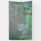 Gustav Klimt - Rosenbüsche unter den Bäumen Banner (Vertikal)