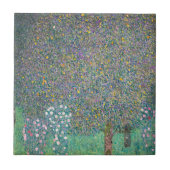 Gustav Klimt - Rosenbüsche unter den Bäumen Fliese (Vorderseite)