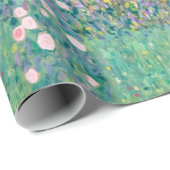 Gustav Klimt - Rosenbüsche unter den Bäumen Geschenkpapier (Rolleneckpunkt)