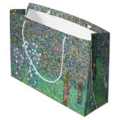 Gustav Klimt - Rosenbüsche unter den Bäumen Große Geschenktüte (Rückseite Schrägansicht)