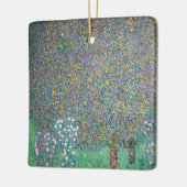 Gustav Klimt - Rosenbüsche unter den Bäumen Keramikornament (Links)