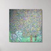 Gustav Klimt - Rosenbüsche unter den Bäumen Leinwanddruck (Vorderseite)
