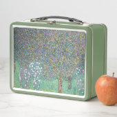 Gustav Klimt - Rosenbüsche unter den Bäumen Metall Brotdose (Beispiel)