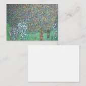 Gustav Klimt - Rosenbüsche unter den Bäumen Mitteilungskarte (Vorne/Hinten)
