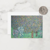 Gustav Klimt - Rosenbüsche unter den Bäumen Mitteilungskarte (Vorderseite/Rückseite Beispiel)