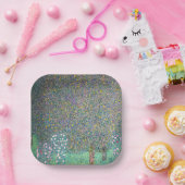 Gustav Klimt - Rosenbüsche unter den Bäumen Pappteller (Party)