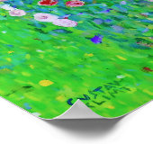 Gustav Klimt - Rosenbüsche unter den Bäumen Poster (Ecke)