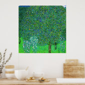 Gustav Klimt - Rosenbüsche unter den Bäumen Poster (Küche)