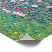 Gustav Klimt - Rosenbüsche unter den Bäumen Poster (Ecke)