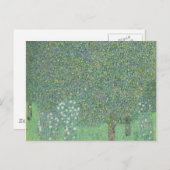 Gustav Klimt - Rosenbüsche unter den Bäumen Postkarte (Vorne/Hinten)