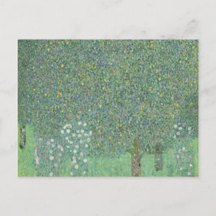 Gustav Klimt - Rosenbüsche unter den Bäumen Postkarte