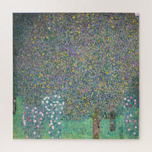 Gustav Klimt - Rosenbüsche unter den Bäumen Puzzle