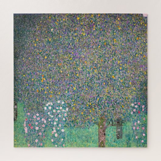 Gustav Klimt - Rosenbüsche unter den Bäumen Puzzle (Vertikal)