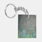 Gustav Klimt - Rosenbüsche unter den Bäumen Schlüsselanhänger (Vorderseite links)