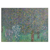 Gustav Klimt - Rosenbüsche unter den Bäumen Schneidebrett (Vorderseite)