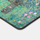 Gustav Klimt - Rosenbüsche unter den Bäumen Schreibtischunterlage (Ecke)