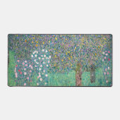 Gustav Klimt - Rosenbüsche unter den Bäumen Schreibtischunterlage (Vorderseite)