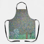 Gustav Klimt - Rosenbüsche unter den Bäumen Schürze (Vorderseite)