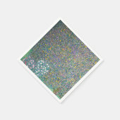 Gustav Klimt - Rosenbüsche unter den Bäumen Serviette (Ecke)