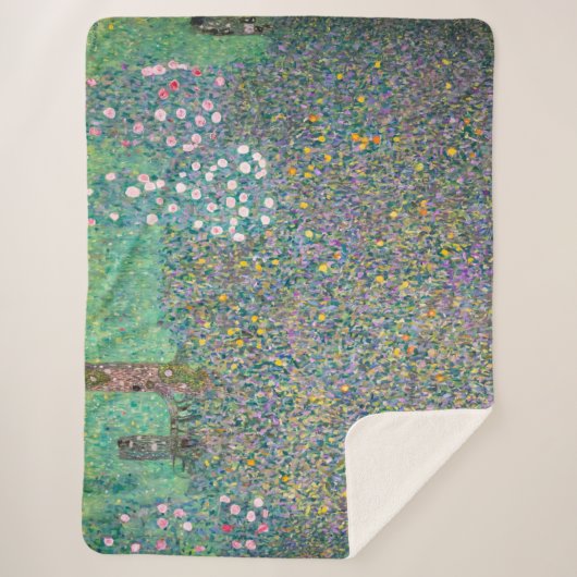 Gustav Klimt - Rosenbüsche unter den Bäumen Sherpadecke (Vorderseite)
