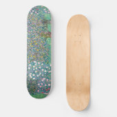 Gustav Klimt - Rosenbüsche unter den Bäumen Skateboard (Vorderseite)