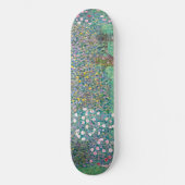 Gustav Klimt - Rosenbüsche unter den Bäumen Skateboard (Vorderseite)