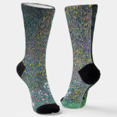Gustav Klimt - Rosenbüsche unter den Bäumen Socken (Gewinkelt)