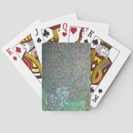 Gustav Klimt - Rosenbüsche unter den Bäumen Spielkarten