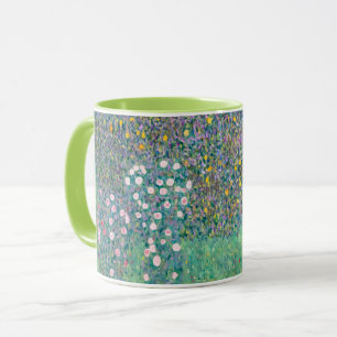 Gustav Klimt - Rosenbüsche unter den Bäumen Tasse