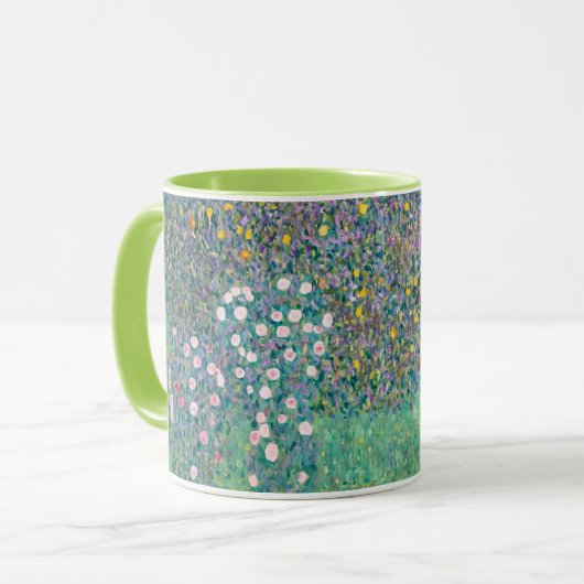 Gustav Klimt - Rosenbüsche unter den Bäumen Tasse (Vorderseite Links)