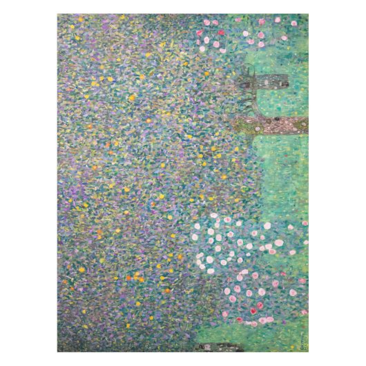 Gustav Klimt - Rosenbüsche unter den Bäumen Tischdecke (Vorderseite)