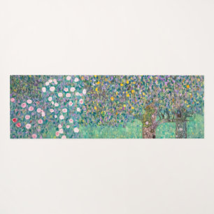 Gustav Klimt - Rosenbüsche unter den Bäumen Yogamatte