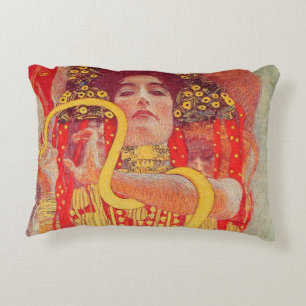 Gustav Klimt Rote Frau Goldschlange Malerei Dekokissen