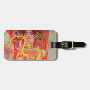 Gustav Klimt Rote Frau Goldschlange Malerei Gepäckanhänger