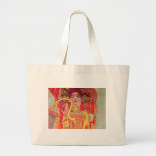 Gustav Klimt Rote Frau Goldschlange Malerei Jumbo Stoffbeutel