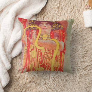 Gustav Klimt Rote Frau Goldschlange Malerei Kissen
