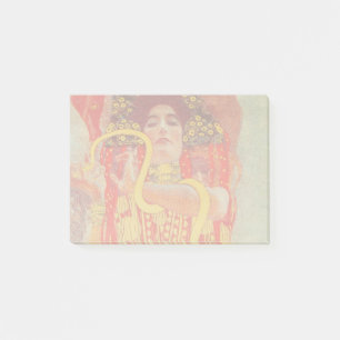 Gustav Klimt Rote Frau Goldschlange Malerei Post-it Klebezettel