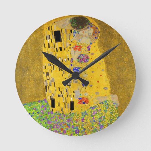 Gustav Klimt Runde Wanduhr (Vorderseite)